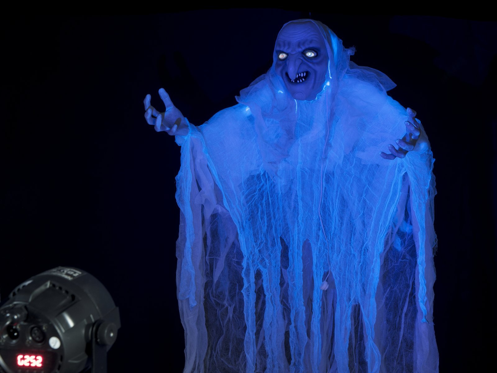Halloween Party Pack – animierte Hexenfigur mit UV-Licht